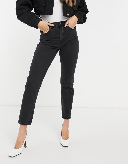 Dr Denim - Nora - Mom-jeans i sort