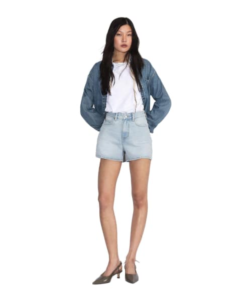 Dr Denim Nora shorts in light blue