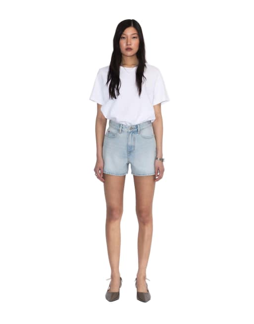 Dr Denim Nora shorts in light blue, 5 of 7