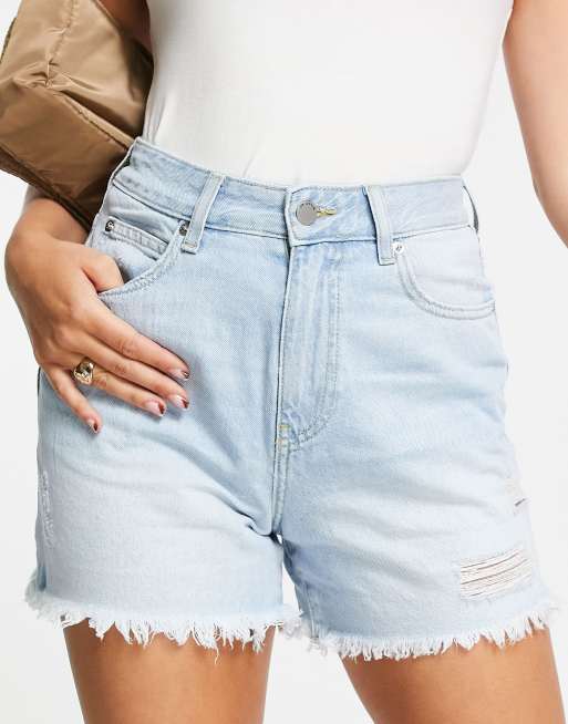 Dr Denim Nora bleach | ASOS high wash mom sky shorts denim in