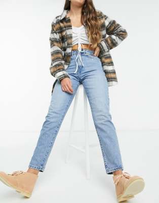 Dr Denim Nora sky high mom jeans in light retro-Blues