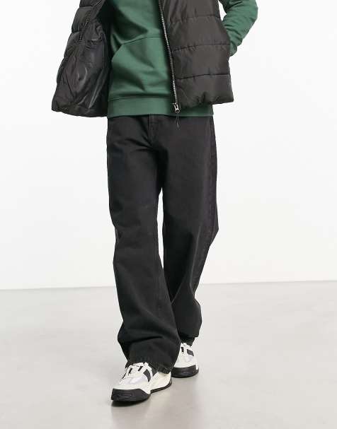 Dr Denim Omar wide fit jeans in worn black