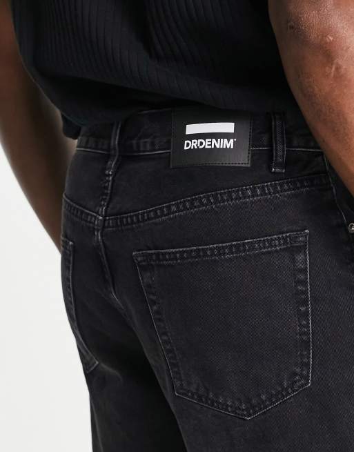 Dr Denim – Omar – Czarne szorty z szerokimi nogawkami, 4 z 4