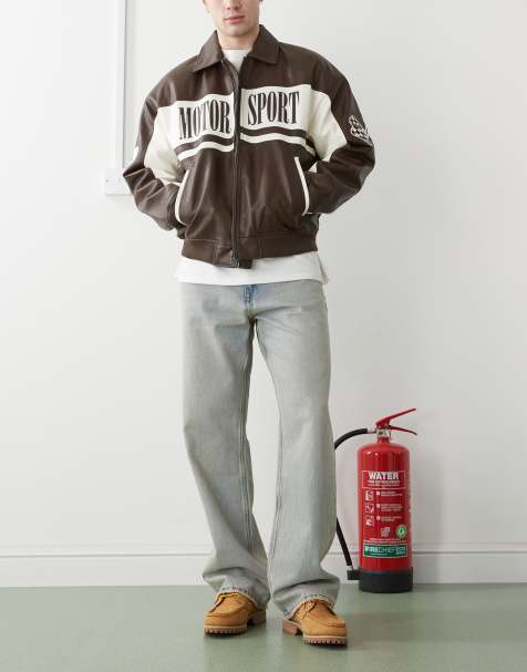 Dr Denim Omar wide relaxed fit straight leg jeans in canyon light vintage lightwash blue - view 1