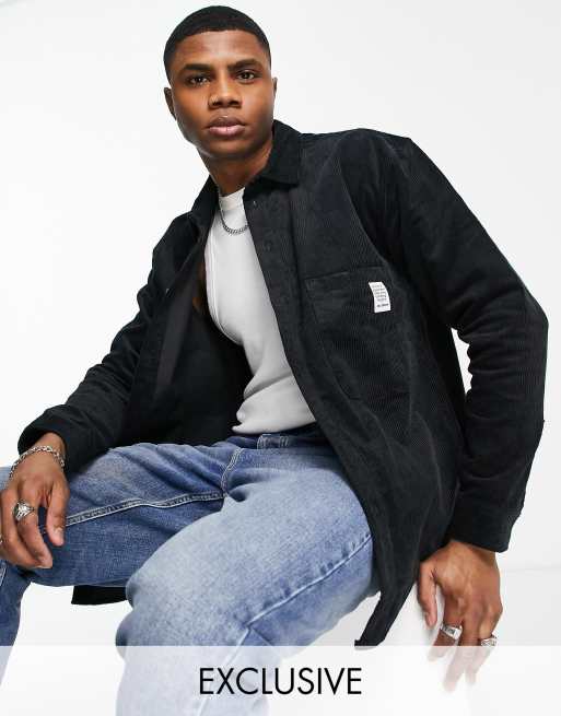 Dr Denim - Oversized skjorte i sort 