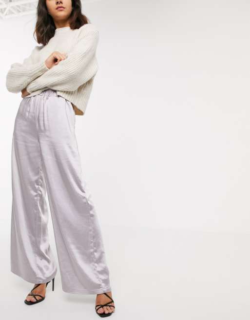 Dr Denim - Pantaloni a fondo ampio in raso