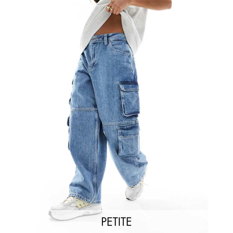 Baggy Jeans Jeans Petite Donna Donna Baggy Jeans Dust Washed Black