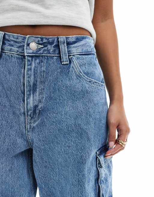 Dr Denim Petite Donna multi modular cargo relaxed fit high waist