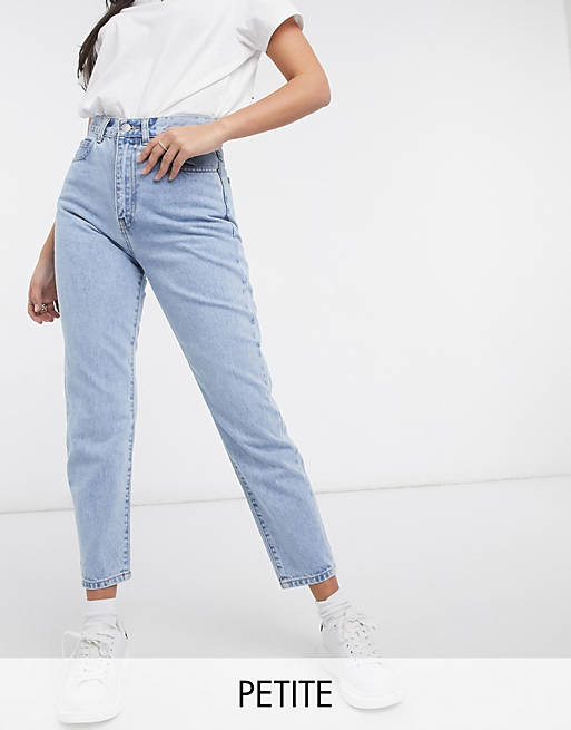 Dr Denim Petite - Jeans med lige ben i retro-lyseblå