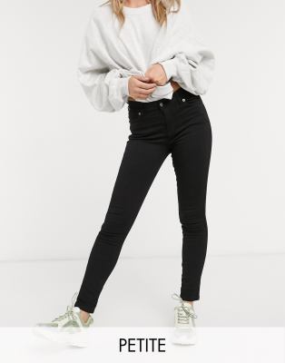 Dr Denim Petite Lexy Mid Rise Second Skin Superskinny Jeans In