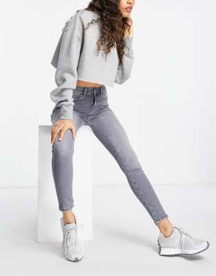 petite gray jeans