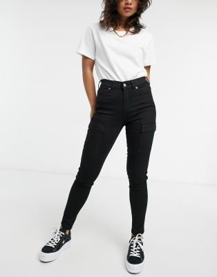 petite skinny black trousers
