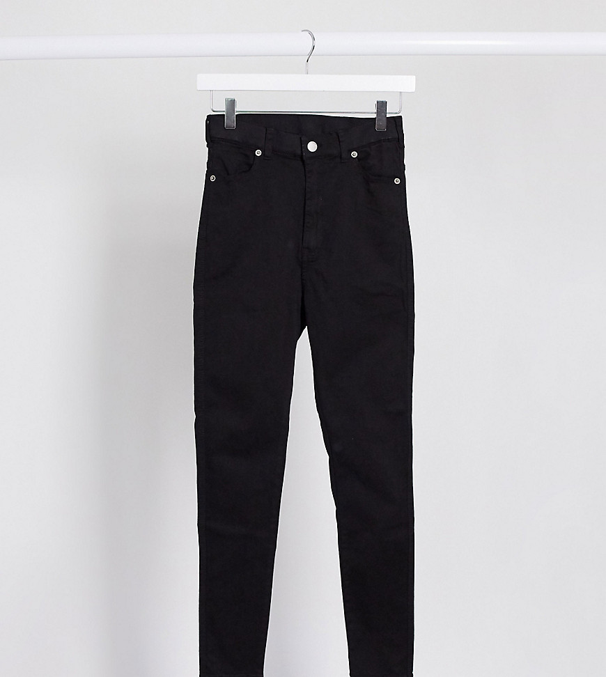 Product photo of Dr denim petite moxy sky high waist skinny jeans - black