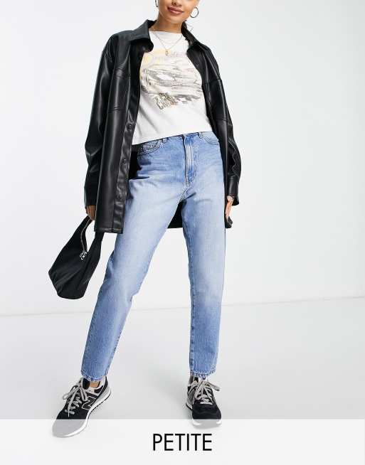 Dr Denim Petite - Nora - Mom jeans in keizerinblauw