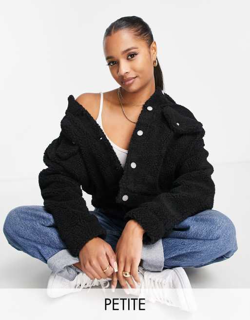 Asos petite teddy coat sale