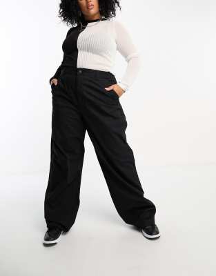 Dr Denim Plus Donna Pants In Black In Black