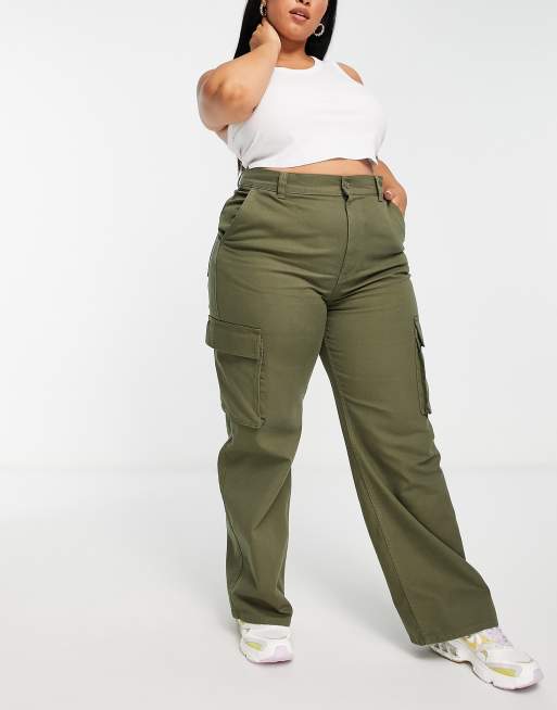 Plus size cargo jeans