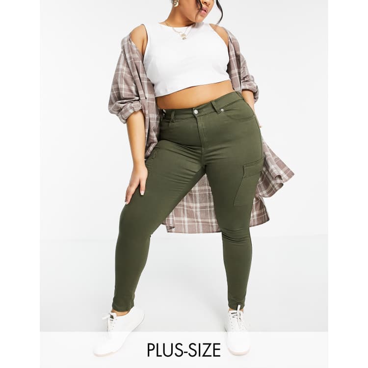 Plus size clearance khaki skinny jeans