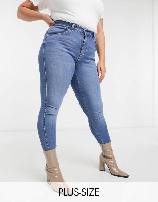 Dr Denim Plus – Lexy – Niebieskie jeansy o obcisłym kroju