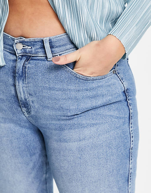 Women Dr Denim Plus Lexy super skinny jeans in light wash 