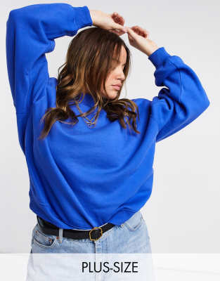 denim blue sweatshirt