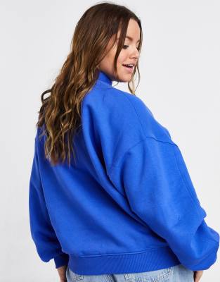 denim blue sweatshirt