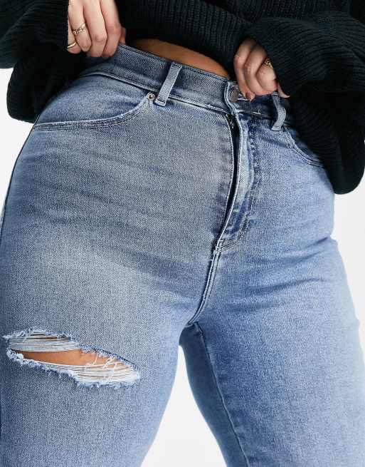 Dr Denim – Plus Moxy Sky – Niebieskie jeansy z podwyższonym stanem i prostymi nogawkami, 2 z 4