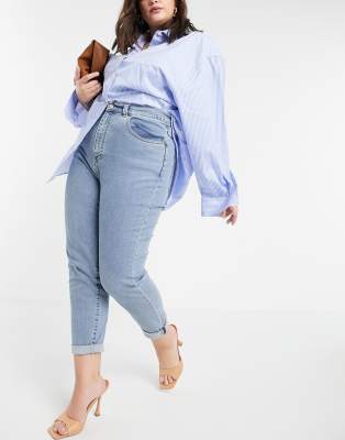 dr denim nora super high rise mom jean