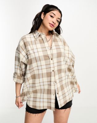 Dr Denim Plus relaxed shirt in check