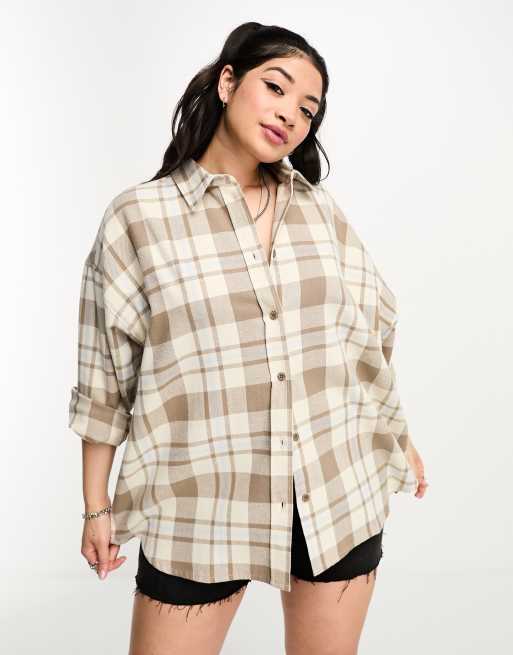 Dr Denim Plus relaxed shirt in check