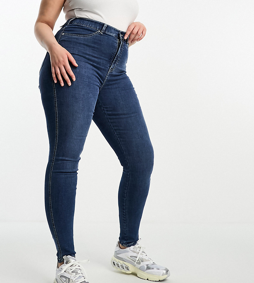 Solitaire skinny jeans in mid blue