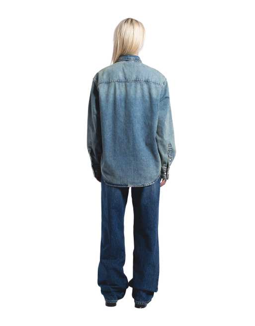 Dr Denim Ray denim shirt in blue, 2 of 7