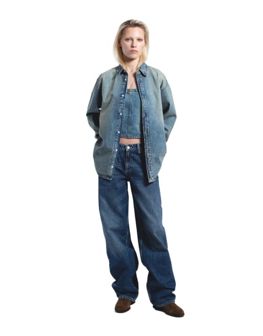 Dr Denim Ray denim shirt in blue, 4 of 7