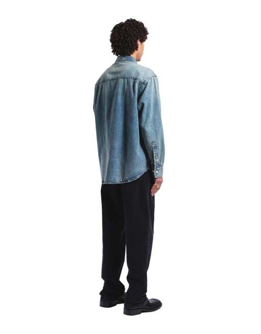 Dr Denim Ray denim shirt in blue, 7 of 7