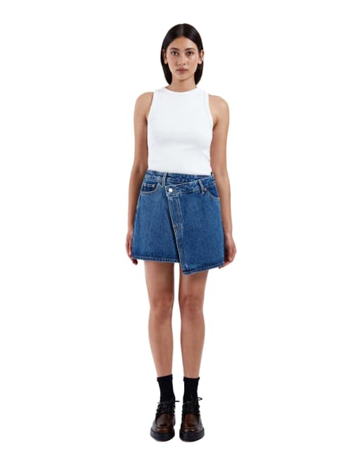 Dr Denim Renay skirt in blue, 5 of 7