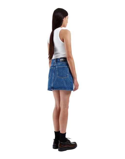 Dr Denim Renay skirt in blue, 7 of 7