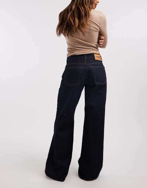 Dr Denim - Rhue - Jeans ampi a vita bassa blu indaco lavaggio scuro, 2 di 5