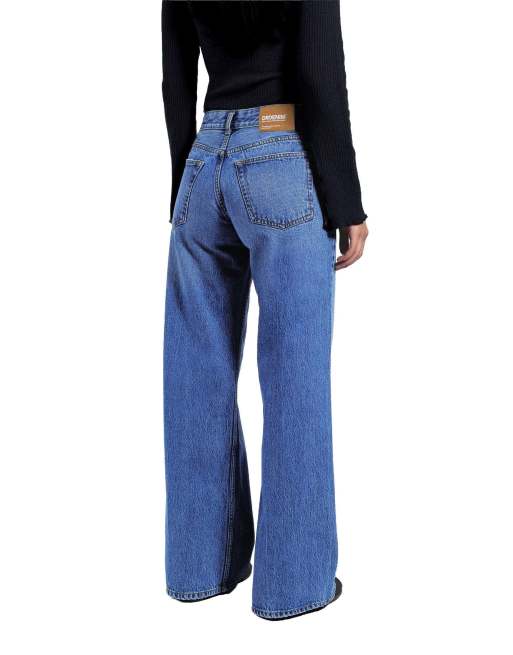 Dr Denim Rhue low wide jeans in blue, 2 of 7