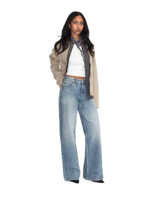Dr Denim Rhue low wide jeans in blue, 5 of 7