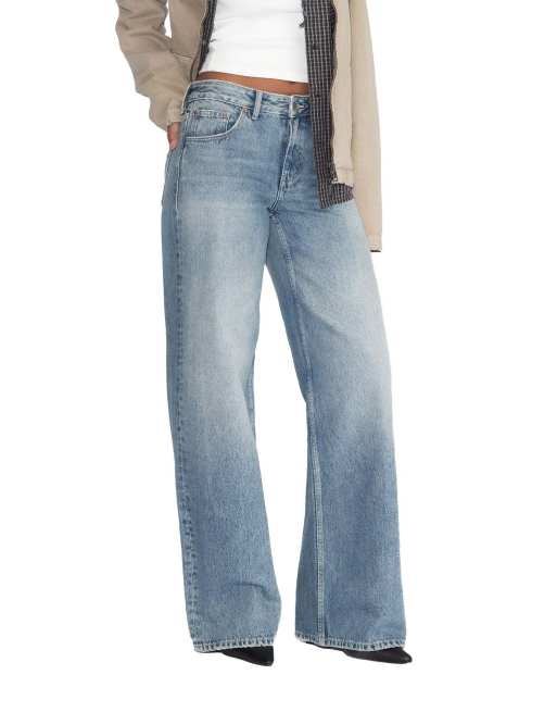 Dr Denim Rhue low wide jeans in blue, 7 of 7