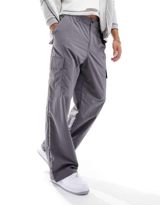 Dr Denim Rian Cargo nylon pants in dark gray