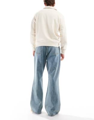 Dr Denim Rift Bootcut Leg Jeans In Blue
