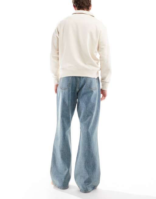 Dr Denim Rift bootcut leg jeans in canyon sky retro dirt midwash blue, 2 of 5