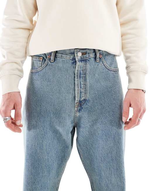 Dr Denim Rift bootcut leg jeans in canyon sky retro dirt midwash blue, 5 of 5
