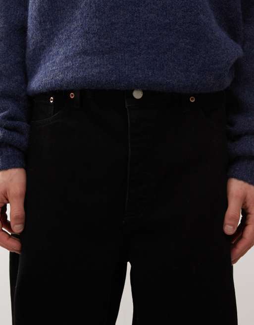 Dr Denim – Rift – Czarne luźne jeansy o szerokim kroju bootcut ze średnim stanem, 5 z 5