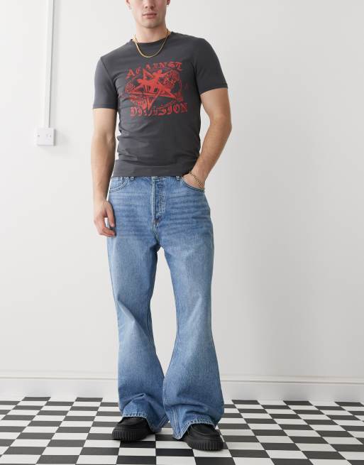 Dr. Denim - Rift - Jeans bootcut taglio comodo lavaggio blu medio effetto invecchiato