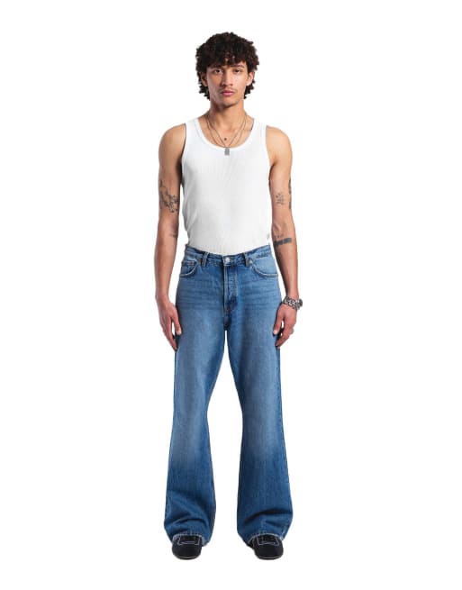 Dr Denim Rift wide bootcut jeans in blue, 4 of 7