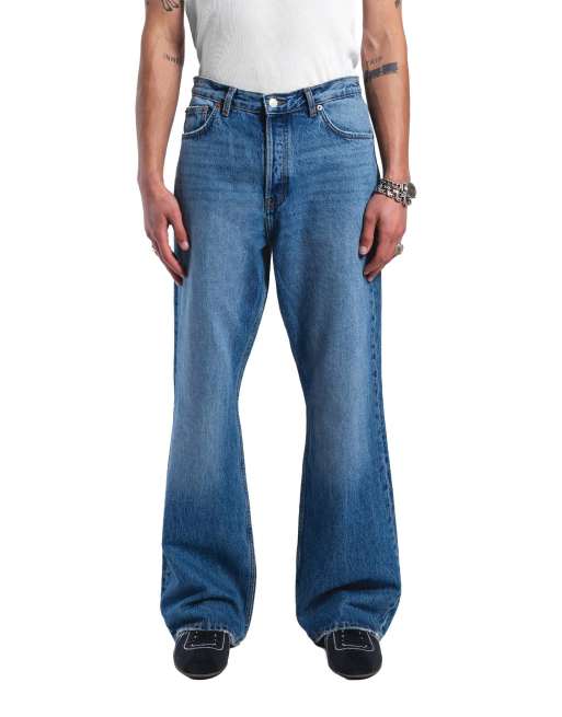 Dr Denim Rift wide bootcut jeans in blue, 5 of 7