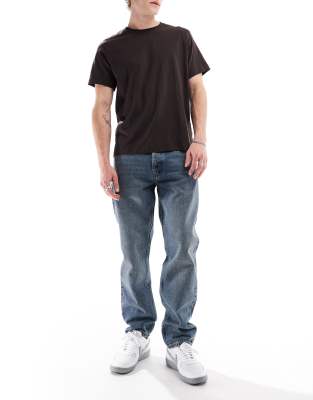 Rush - Jeans in dunkelblauer mittlerer Vintage-Canyon-Waschung mit normaler Passform Blau W32 L32