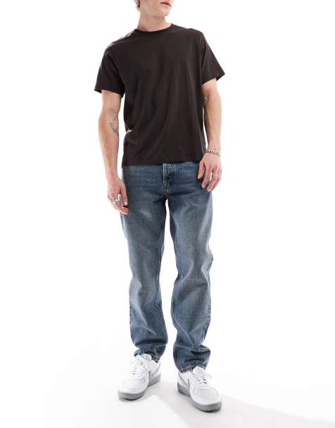 Dr Denim Rush regular fit jeans in canyon mid vintage darkwash blue